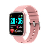 I5 Sport Smartwatch Women Men Heart Rate Blood Pressure Fitness Tracker Kids Smart Clock For Android IOS Smart Watch PK IWO P80 D20pro Pink - Tophatter Daily Deals