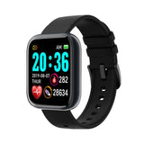 I5 Sport Smartwatch Women Men Heart Rate Blood Pressure Fitness Tracker Kids Smart Clock For Android IOS Smart Watch PK IWO P80 D20pro Black - Tophatter Daily Deals