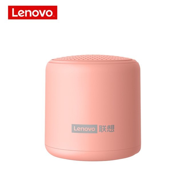 Lenovo L01 Portable Bluetooth Wireless Speaker Mini Outdoor Loudspeaker Wireless Column 3D Stereo Music Surround Bass Box colour China pink - Tophatter Daily Deals