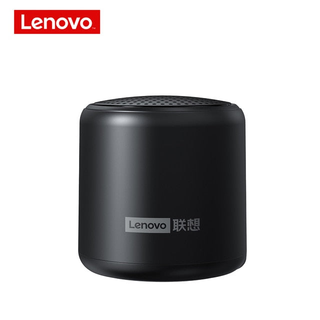 Lenovo L01 Portable Bluetooth Wireless Speaker Mini Outdoor Loudspeaker Wireless Column 3D Stereo Music Surround Bass Box colour China black - Tophatter Daily Deals
