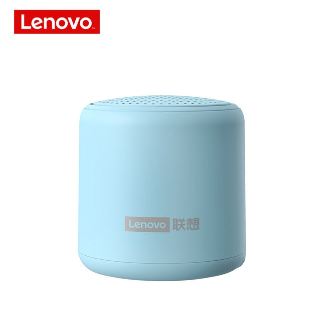 Lenovo L01 Portable Bluetooth Wireless Speaker Mini Outdoor Loudspeaker Wireless Column 3D Stereo Music Surround Bass Box colour China blue - Tophatter Daily Deals