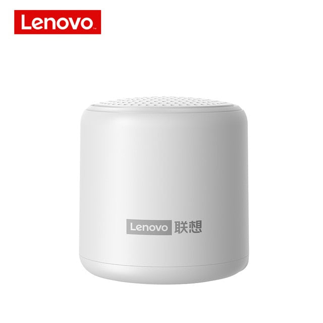 Lenovo L01 Portable Bluetooth Wireless Speaker Mini Outdoor Loudspeaker Wireless Column 3D Stereo Music Surround Bass Box colour China white - Tophatter Daily Deals
