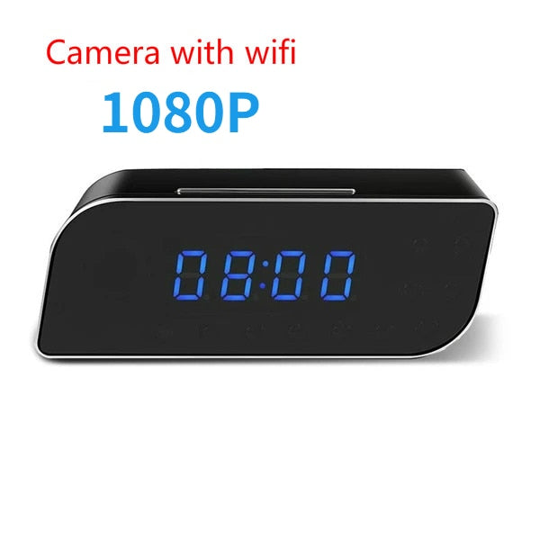 4K 1080P HD Clock Camera Wireless WIFI Camera Micro Cam IR Night View Alarm Camcorder Digital Watch Video Mini DVR Small Cam with wifi 1080P - Tophatter Daily Deals