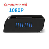 4K 1080P HD Clock Camera Wireless WIFI Camera Micro Cam IR Night View Alarm Camcorder Digital Watch Video Mini DVR Small Cam with wifi 1080P - Tophatter Daily Deals