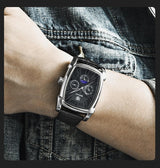 Square Luxury Mens Watch Analog Waterproof Quartz Sport Stylish Leather Strap Wrist Watch Business Design For Men Watches - Tophatter Daily Deals