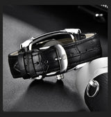 Square Luxury Mens Watch Analog Waterproof Quartz Sport Stylish Leather Strap Wrist Watch Business Design For Men Watches - Tophatter Daily Deals