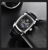 Square Luxury Mens Watch Analog Waterproof Quartz Sport Stylish Leather Strap Wrist Watch Business Design For Men Watches - Tophatter Daily Deals