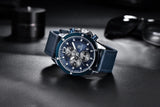 Multifunction Brown Luxury New Men's Watches Quartz Sport Chronograph Elegant Leather Bracelet Men Wrist Watch Watches - Tophatter Daily Deals