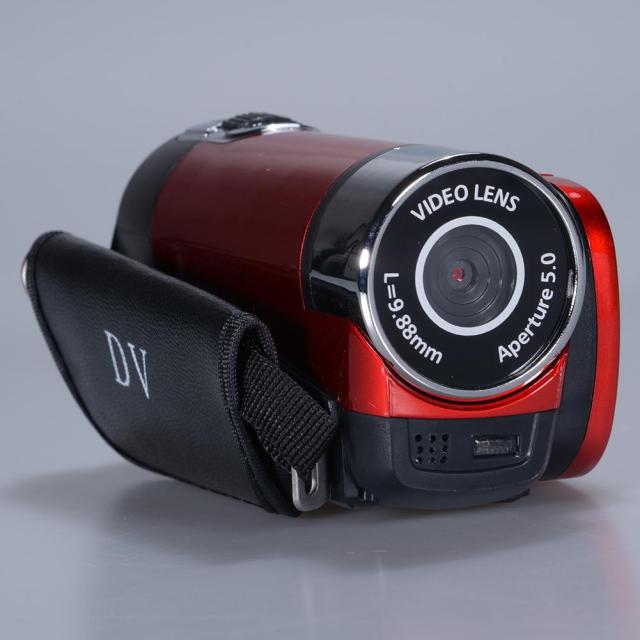 Full HD 720P Video Camera Professional Digital Camcorder 2.7 Inches 16MP High Definition ABS FHD DV Cameras 270 Degree Rotation Red China - Tophatter Daily Deals