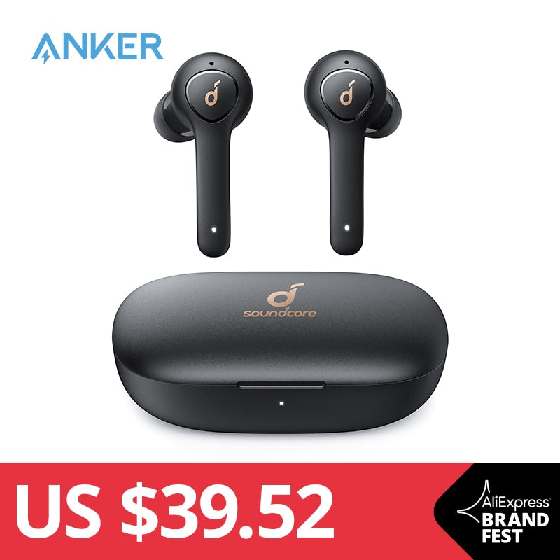 Anker Soundcore Life P2 TWS True Wireless Earphones with 4 Microphones, CVC 8.0 Noise Reduction, 40H Playtime, IPX7 Waterproof - Tophatter Daily Deals