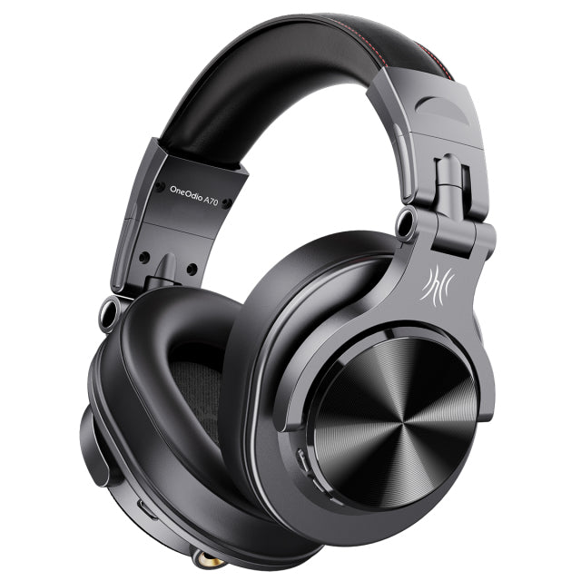 Oneodio Fusion A70 Bluetooth Headphones Stereo Over Ear Wireless Headset Professional Recording Studio Monitor DJ Headphones Black - Tophatter Daily Deals