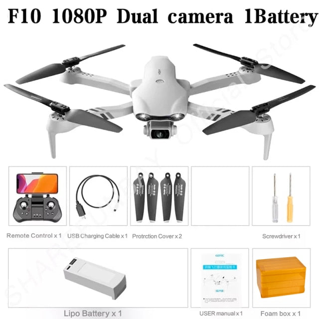 2021 New Drone 4K HD Dual Camera With GPS 5G WIFI Wide Angle FPV Real-Time Transmission Rc Distance 2km Professional Drones Toys 1080P-1B-Foambox - Tophatter Daily Deals