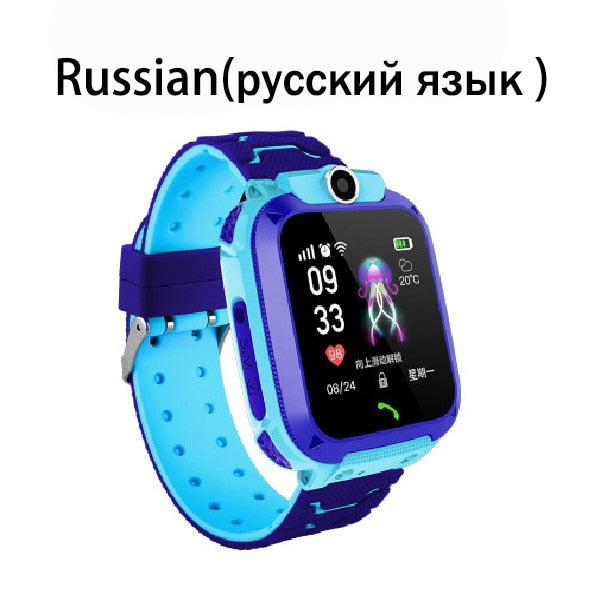 Children's Smart Watch SOS Phone Watch Smartwatch For Kids With Sim Card Photo Waterproof IP67 Kids Gift For IOS Android Russian Version - Tophatter Daily Deals