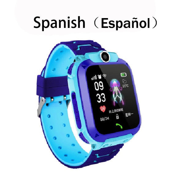 Children's Smart Watch SOS Phone Watch Smartwatch For Kids With Sim Card Photo Waterproof IP67 Kids Gift For IOS Android Spanish Version - Tophatter Daily Deals