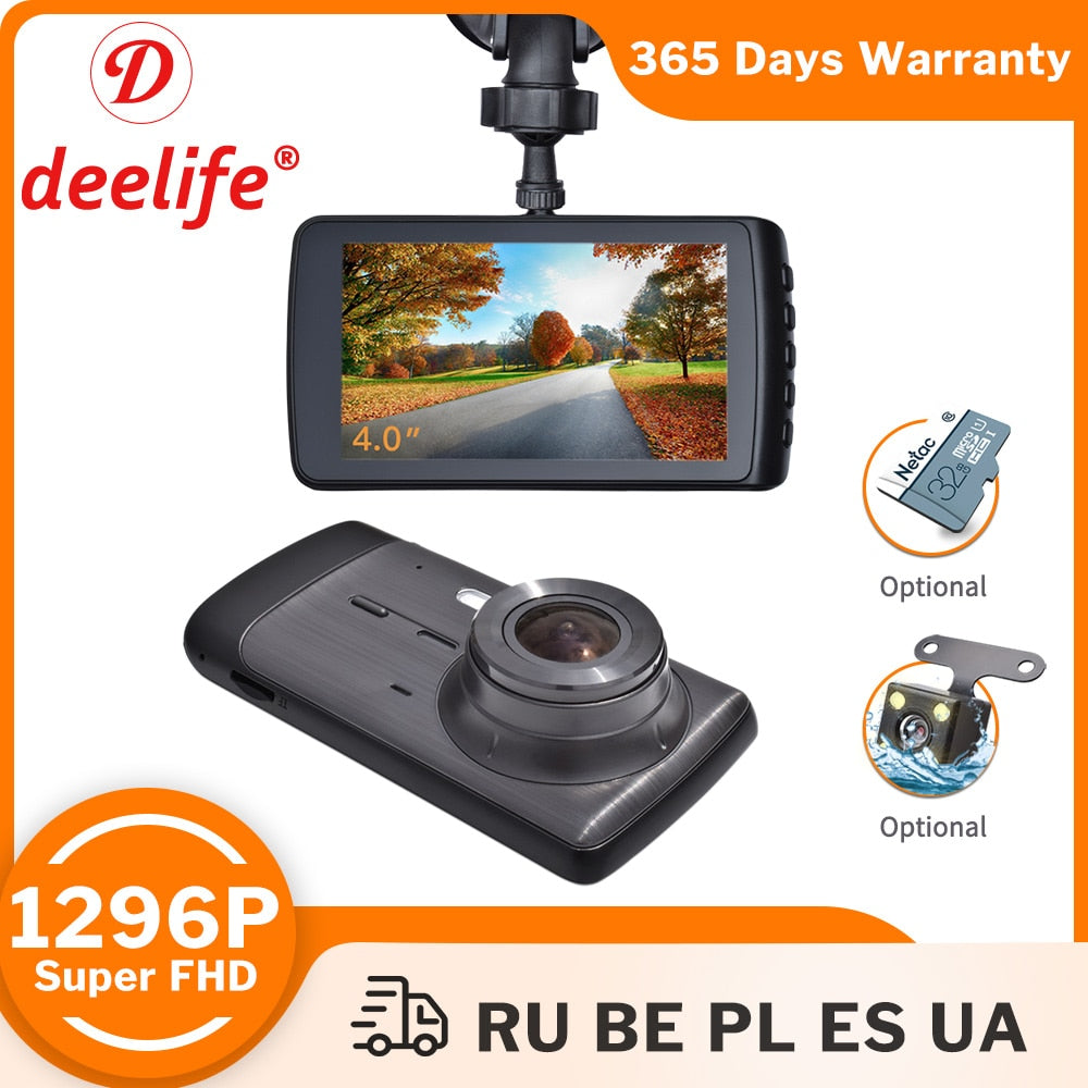 Deelife Dash Cam Car DVR Camera Dashcam Video Recorder Black Box - Tophatter Daily Deals