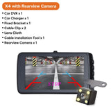 Deelife Dash Cam Car DVR Camera Dashcam Video Recorder Black Box With Rearview Camera - Tophatter Daily Deals