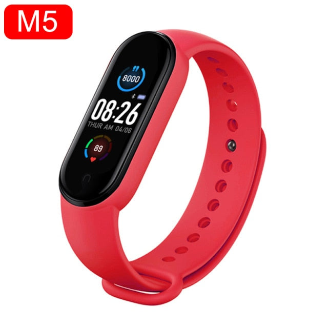 Smart Wristband IP67 Waterproof Sport Smart Watch Men Woman Blood Pressure Heart Rate Monitor Fitness Bracelet For Android IOS 03 red - Tophatter Daily Deals