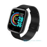 2021 Ladies Sport Bracelet Smart Watch Women Smartwatch Men Smartband Android IOS Waterproof Fitness Tracker Smart Clock Mens X1 steel black - Tophatter Daily Deals