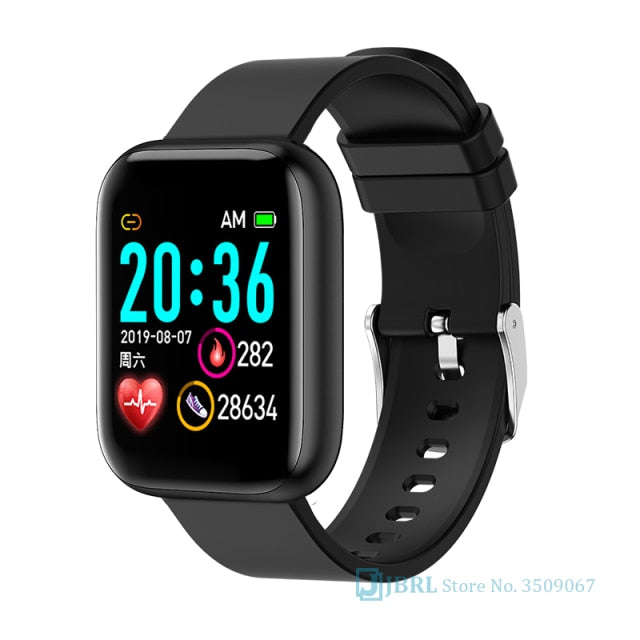 2021 Ladies Sport Bracelet Smart Watch Women Smartwatch Men Smartband Android IOS Waterproof Fitness Tracker Smart Clock Mens i5 black - Tophatter Daily Deals