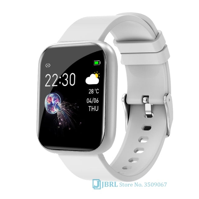2021 Ladies Sport Bracelet Smart Watch Women Smartwatch Men Smartband Android IOS Waterproof Fitness Tracker Smart Clock Mens i5 white - Tophatter Daily Deals