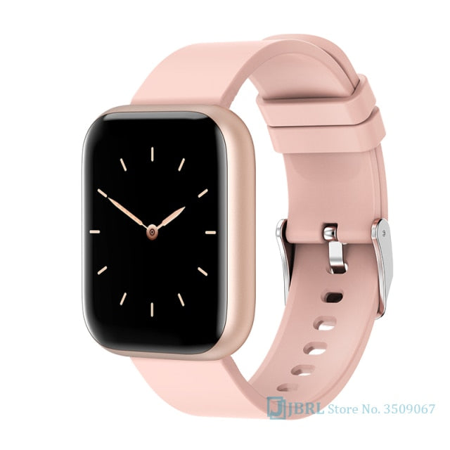 2021 Ladies Sport Bracelet Smart Watch Women Smartwatch Men Smartband Android IOS Waterproof Fitness Tracker Smart Clock Mens i5 pink - Tophatter Daily Deals
