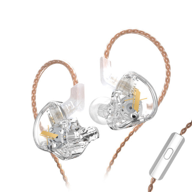 KZ EDX Earphones 1 Dynamic HIFI Bass Earbuds In Ear Monitor Headphones Sport Noise Cancelling Headset EDX Transparent Mc - Tophatter Daily Deals