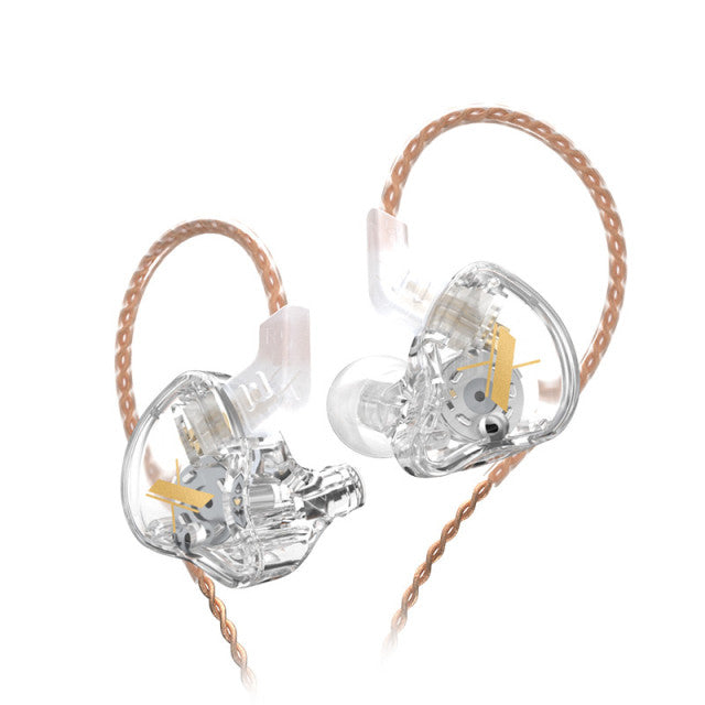 KZ EDX Earphones 1 Dynamic HIFI Bass Earbuds In Ear Monitor Headphones Sport Noise Cancelling Headset Transparent No Mic - Tophatter Daily Deals