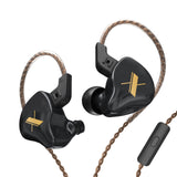 KZ EDX Earphones 1 Dynamic HIFI Bass Earbuds In Ear Monitor Headphones Sport Noise Cancelling Headset EDX Black Mic - Tophatter Daily Deals