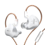 KZ EDX Earphones 1 Dynamic HIFI Bass Earbuds In Ear Monitor Headphones Sport Noise Cancelling Headset EDX white Mic - Tophatter Daily Deals