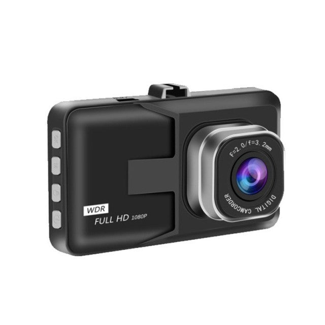 Full HD 1080P Dash Cam Video Recorder Driving For Front And Rear Car Recording Night Wide Angle Dashcam Video Registrar Car DVR black - Tophatter Daily Deals