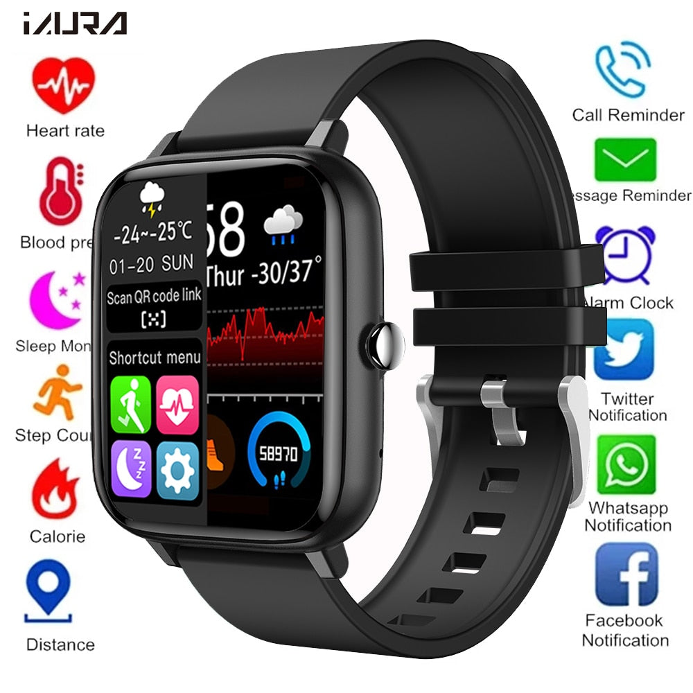 2021 Smart Watch Men Women Heart Rate Fitness Tracker Bracelet Watch Bluetooth Call Waterproof Sport Smartwatch For Android IOS - Tophatter Daily Deals