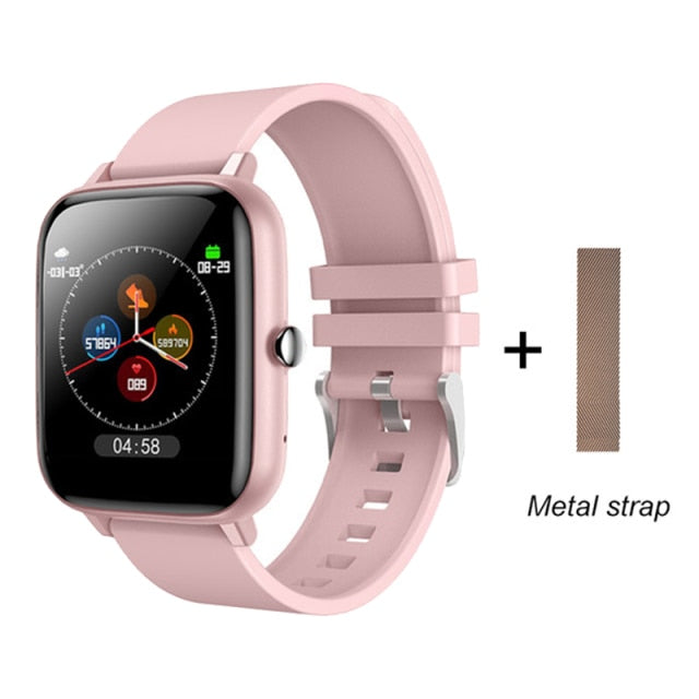 2021 Smart Watch Men Women Heart Rate Fitness Tracker Bracelet Watch Bluetooth Call Waterproof Sport Smartwatch For Android IOS add steel strap - Tophatter Daily Deals