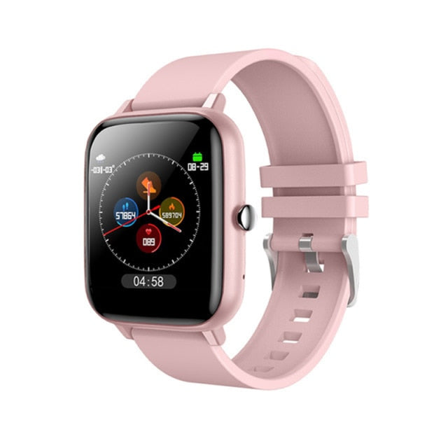 2021 Smart Watch Men Women Heart Rate Fitness Tracker Bracelet Watch Bluetooth Call Waterproof Sport Smartwatch For Android IOS Pink - Tophatter Daily Deals