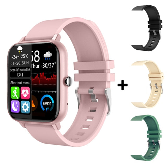 2021 Smart Watch Men Women Heart Rate Fitness Tracker Bracelet Watch Bluetooth Call Waterproof Sport Smartwatch For Android IOS add extra 3 straps 2 - Tophatter Daily Deals