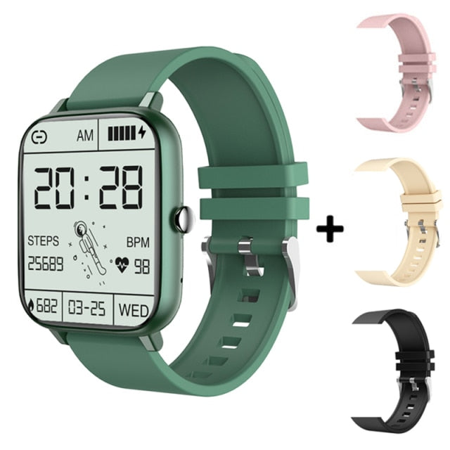2021 Smart Watch Men Women Heart Rate Fitness Tracker Bracelet Watch Bluetooth Call Waterproof Sport Smartwatch For Android IOS add extra 3 straps 3 - Tophatter Daily Deals