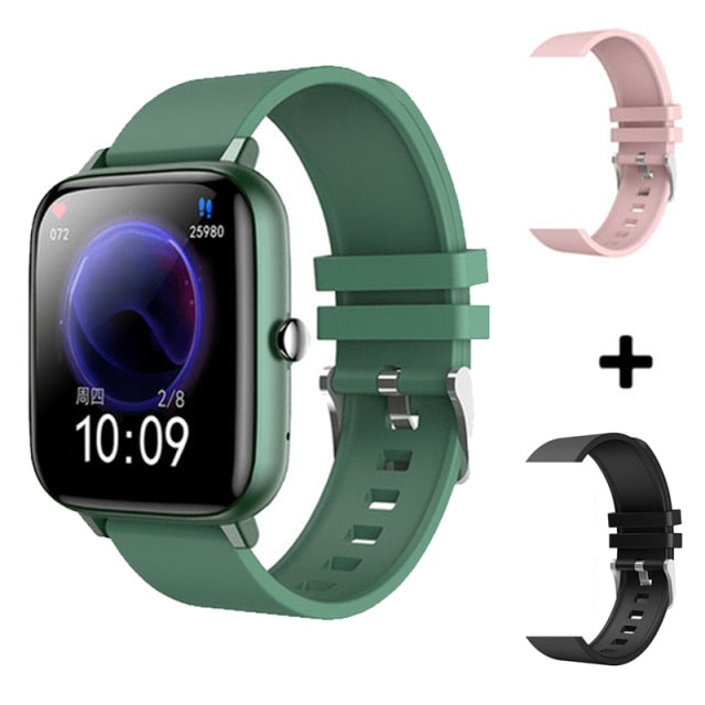 2021 Smart Watch Men Women Heart Rate Fitness Tracker Bracelet Watch Bluetooth Call Waterproof Sport Smartwatch For Android IOS add extra 2 straps 2 - Tophatter Daily Deals