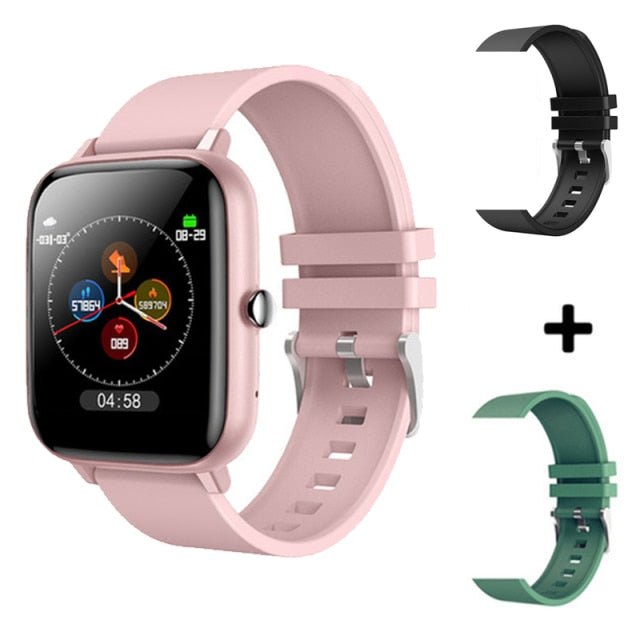 2021 Smart Watch Men Women Heart Rate Fitness Tracker Bracelet Watch Bluetooth Call Waterproof Sport Smartwatch For Android IOS add extra 2 straps 3 - Tophatter Daily Deals