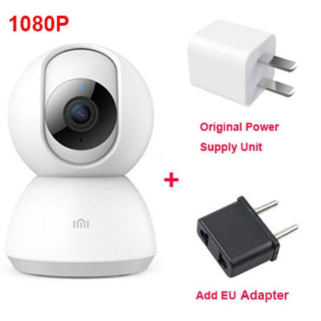 Xiaomi Mi Smart Camera 2K 1296P HD 360 Angle WIFI Night Webcam Video IP Camera Indoor Cameras Baby Security Monitoring MiHome 1080P Camera add EU - Tophatter Daily Deals