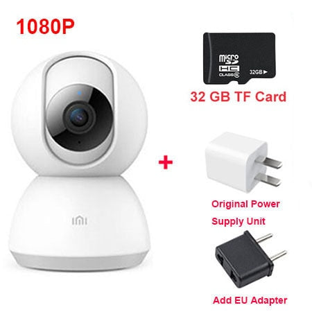 Xiaomi Mi Smart Camera 2K 1296P HD 360 Angle WIFI Night Webcam Video IP Camera Indoor Cameras Baby Security Monitoring MiHome 1080PCameraadd EU32G - Tophatter Daily Deals