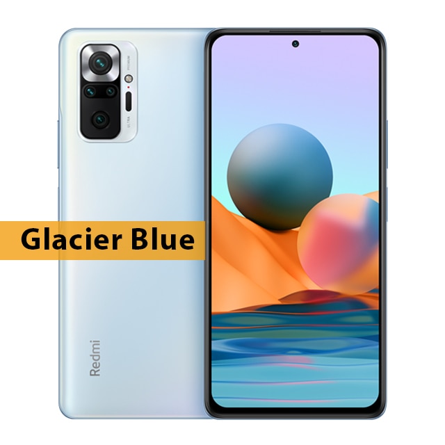 Global Version Xiaomi Redmi Note 10 Pro Smartphone Snapdragon 732G 108MP Quad Camera 120Hz NFC Cellphone 6.67" AMOLED DotDisplay Glacier Blue China - Tophatter Daily Deals