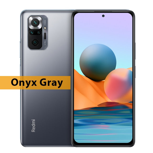 Global Version Xiaomi Redmi Note 10 Pro Smartphone Snapdragon 732G 108MP Quad Camera 120Hz NFC Cellphone 6.67" AMOLED DotDisplay Onyx Gray China - Tophatter Daily Deals