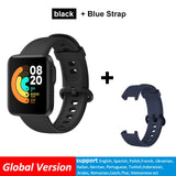 Xiaomi Mi Watch Lite Bluetooth Smart Watch GPS 5ATM Waterproof SmartWatch Fitness Heart Rate Monitor mi band Global Version Global add Blue - Tophatter Daily Deals
