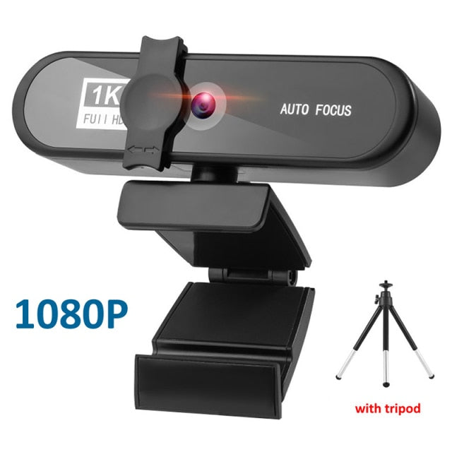 2K 4K Webcam Sailvde Conferentie Pc Webcam With Gift Tripod Autofocus Usb Web Camera Laptop Mini Camera 1080P with Microphone 1K With Tripod - Tophatter Daily Deals