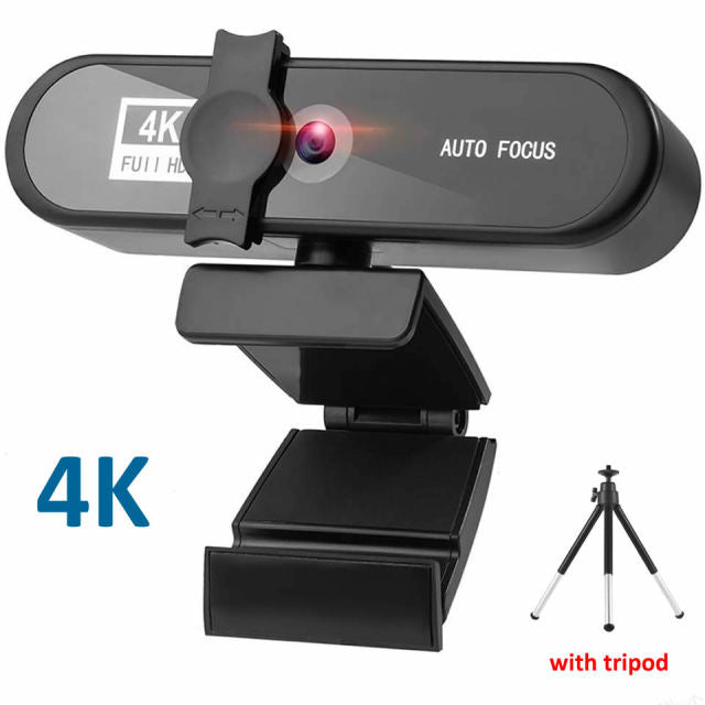 2K 4K Webcam Sailvde Conferentie Pc Webcam With Gift Tripod Autofocus Usb Web Camera Laptop Mini Camera 1080P with Microphone 4K With Tripod - Tophatter Daily Deals