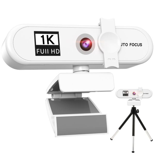 2K 4K Webcam Sailvde Conferentie Pc Webcam With Gift Tripod Autofocus Usb Web Camera Laptop Mini Camera 1080P with Microphone 1K With Tripod 2 - Tophatter Daily Deals