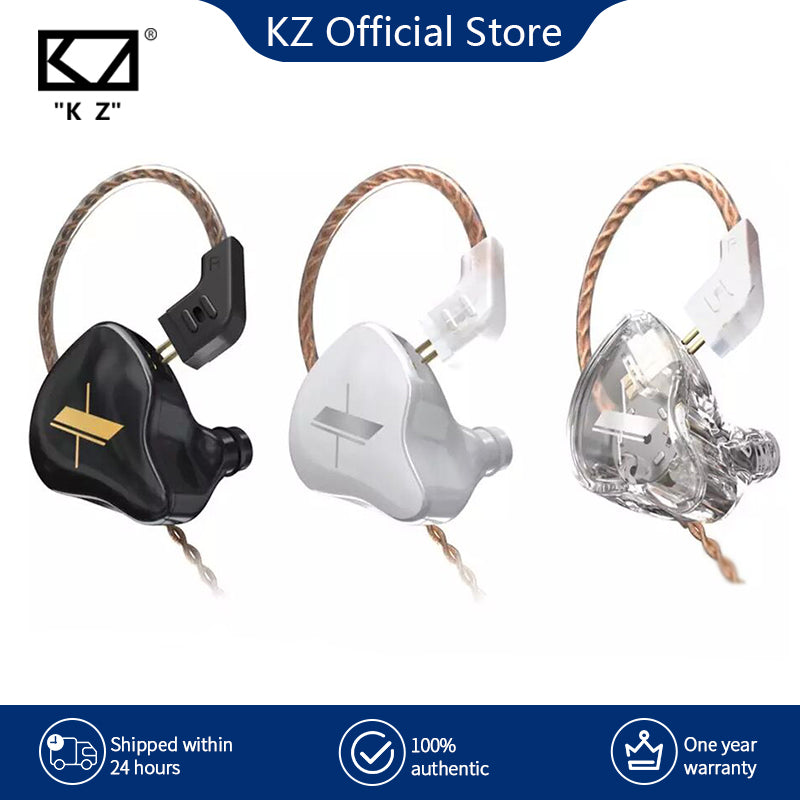 KZ EDX Earphones 1 Dynamic HIFI Bass Earbuds In Ear Monitor Headphones Sport Noise Cancelling Headset - Tophatter Daily Deals