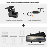 9.35 Inch Full Screen 70mai Rearview Dash Cam Wide 1080P Auto Cam 130FOV 70mai D07 Mirror Car Recorder Stream Media Car DVR HD Cam N HW kit - Tophatter Daily Deals