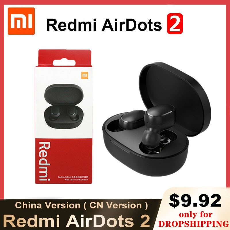 New Xiaomi Redmi AirDots 2 Wireless Bluetooth Redmi Airdots S MI Ture Wireless Earbuds In-Ear Stereo Bass Xiaomi Airdots 3 Pro - Tophatter Daily Deals