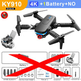 2021 New KY910 Mini Drone 4k Hd Camera profesional Rc Drones Wifi Fpv Toy Outdoor Rc Quadcopter Fixed height Drones Boy For Toys No camera China - Tophatter Daily Deals
