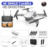 2021 New Quadcopter E88 Pro WIFI FPV Drone With Wide Angle HD 4K 1080P Camera Height Hold RC Foldable Quadcopter Dron Gift Toy 4K White Bag - Tophatter Daily Deals
